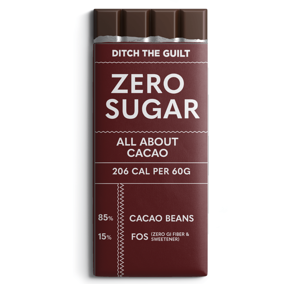 All About Cacao - Vegan Dark Chocolate - Sugar Free - - 60g