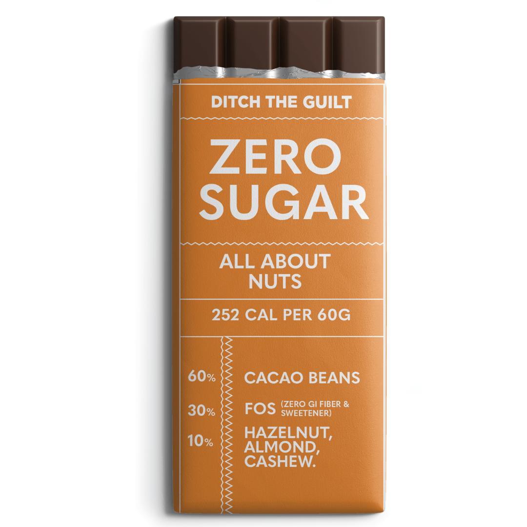 All About Nuts - Vegan Dark Chocolate - Sugar Free  - 60g