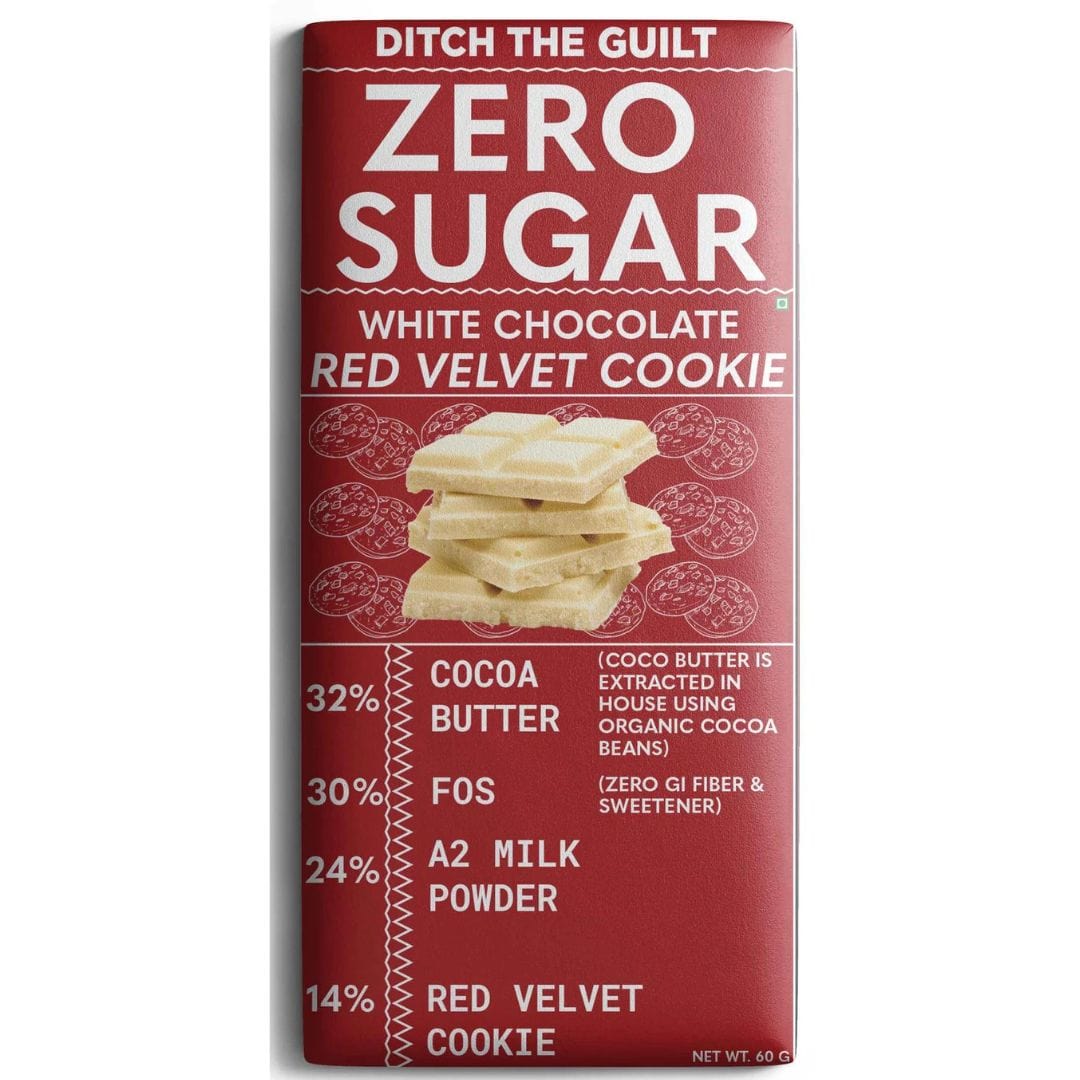 Red Velvet - White Chocolate - Sugar Free  - 60g
